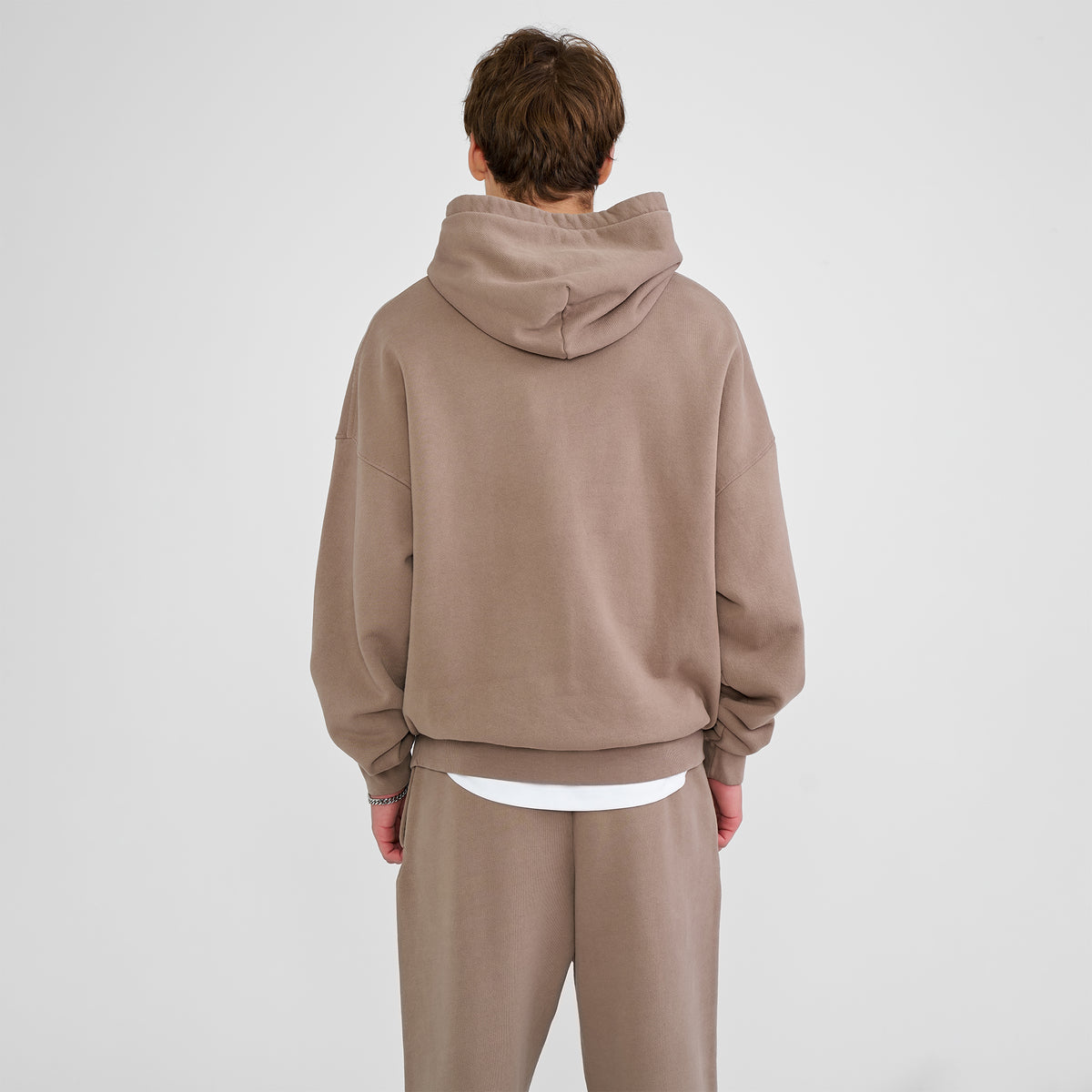 Oversized OG Hoodie - Brown with Matte Cream Logo