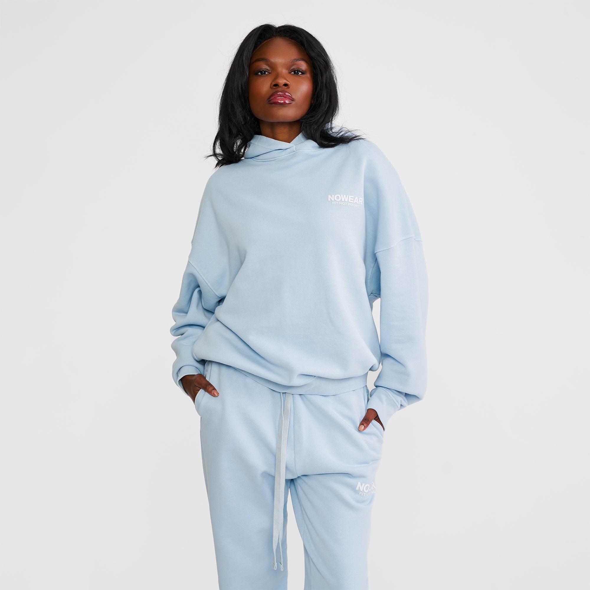 'Fit Not Found' Hoodie - Baby Blue