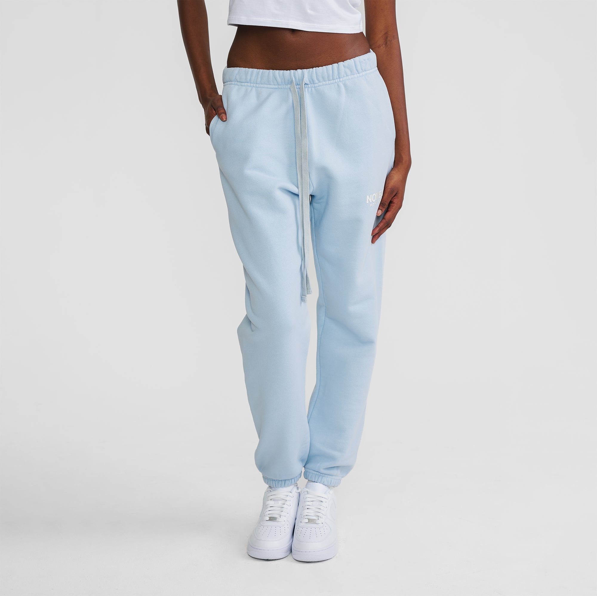 'Fit Not Found' Joggers - Baby Blue