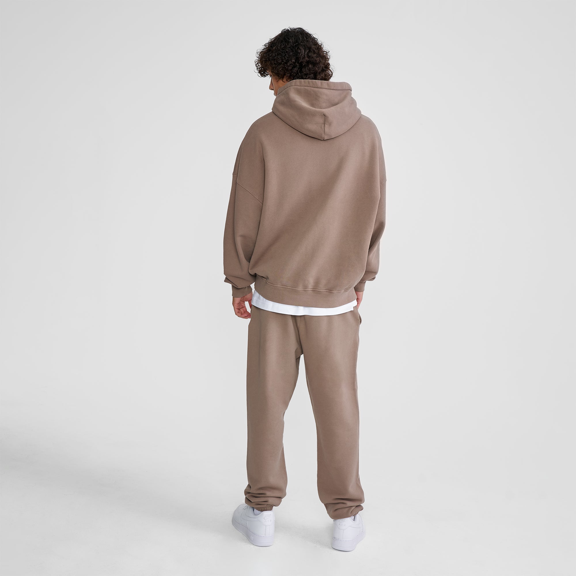 'Fit Not Found' Joggers - Brown with Brown Logo