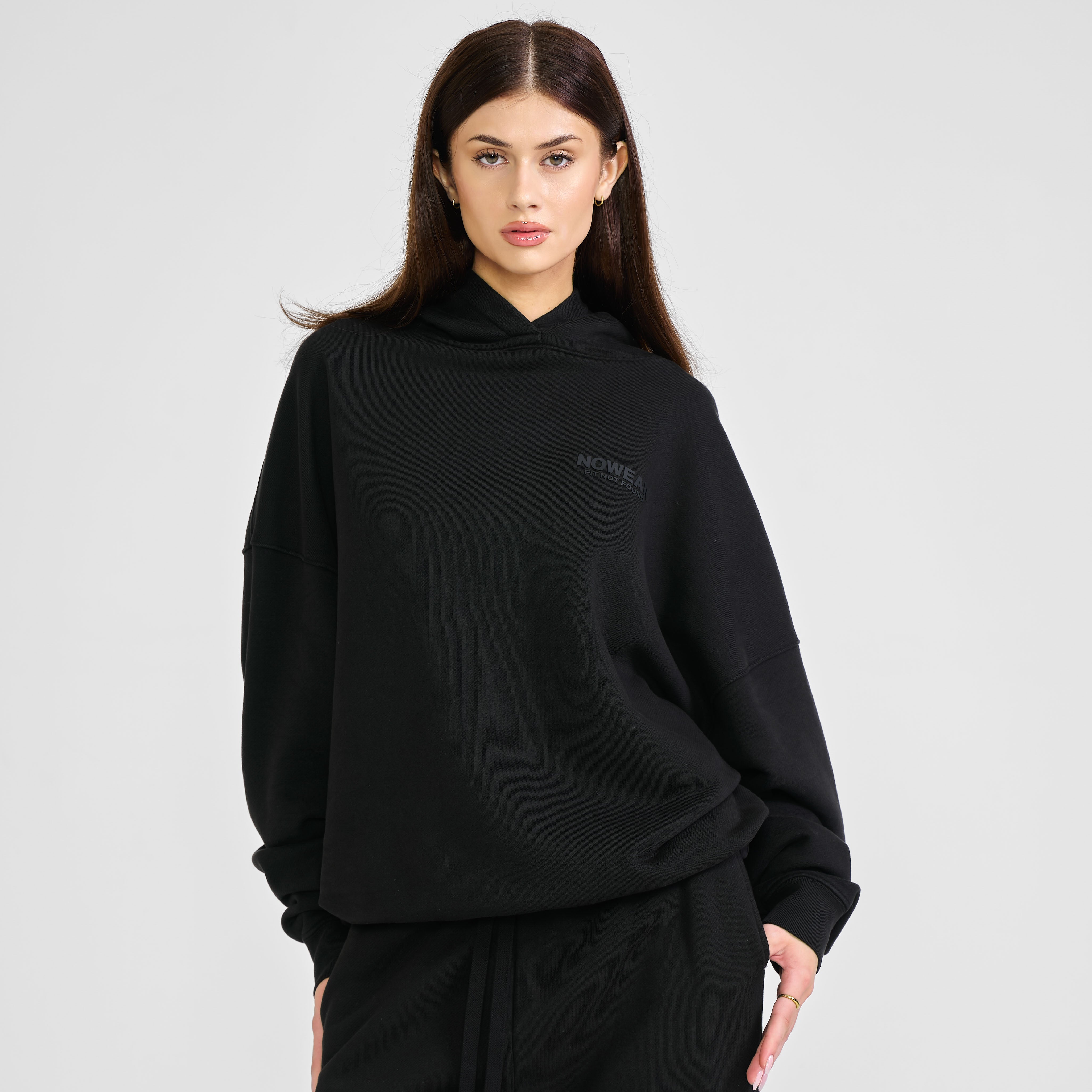 'Fit Not Found' Hoodie - Jet Black