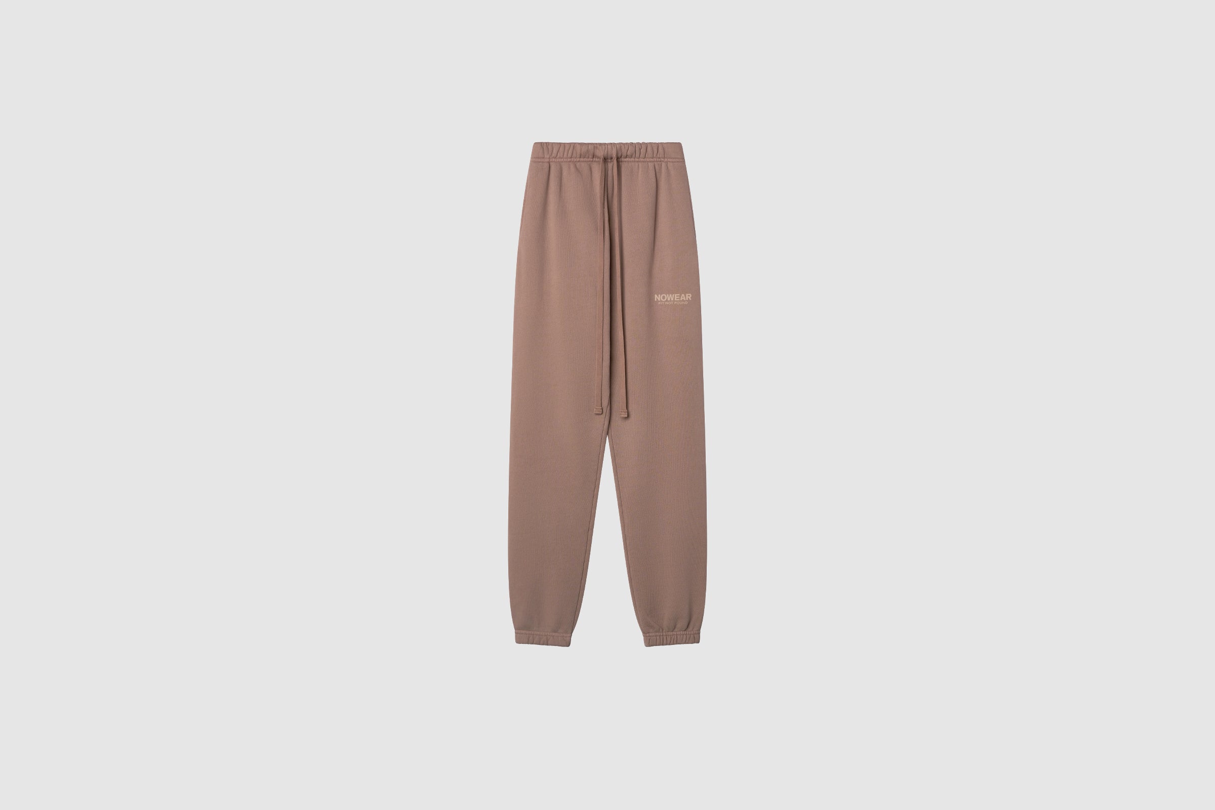 'Fit Not Found' Joggers - Brown with Matte Cream Logo