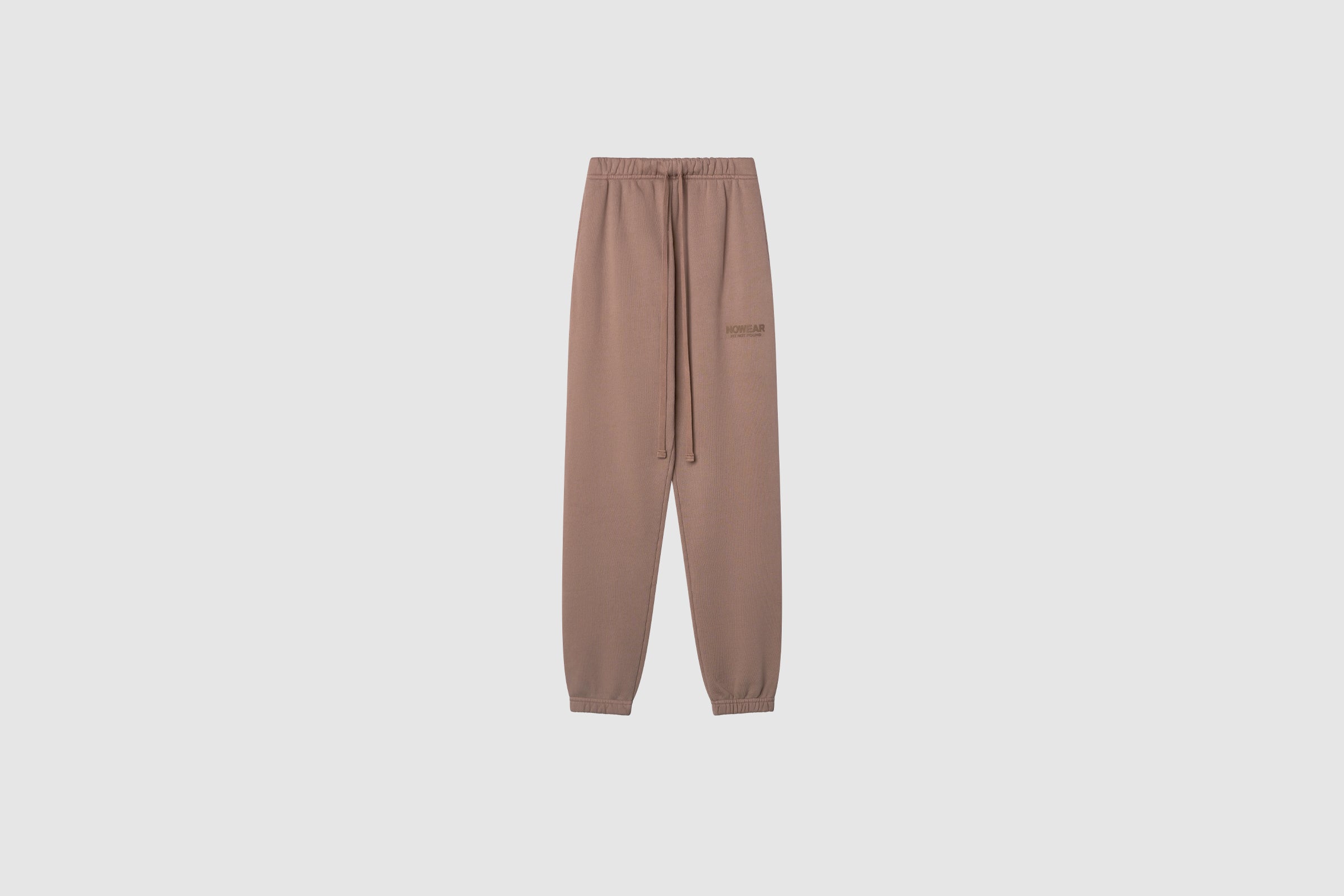 'Fit Not Found' Joggers - Brown with Brown Logo