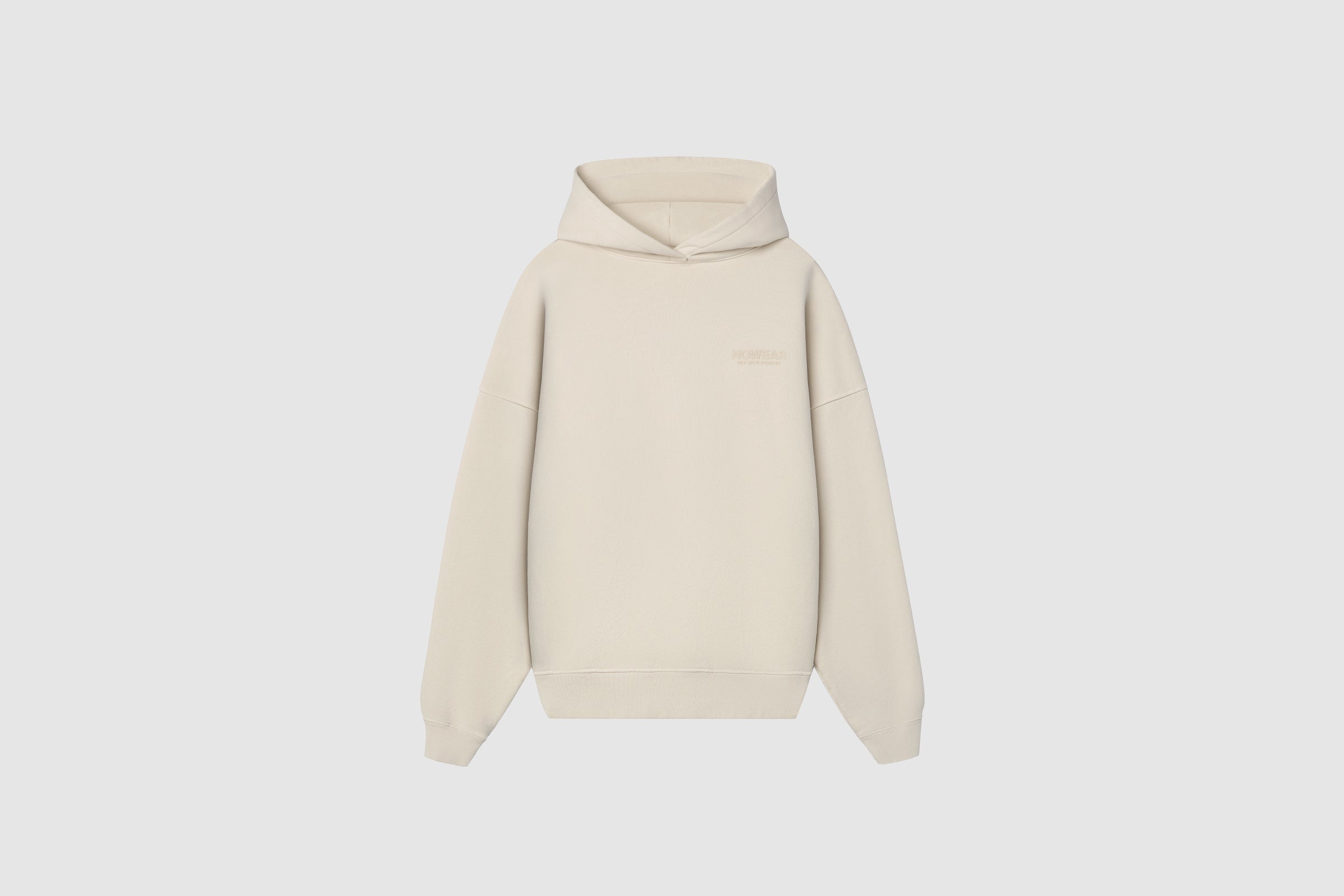 'Fit Not Found' Hoodie - Khaki with Khaki Logo