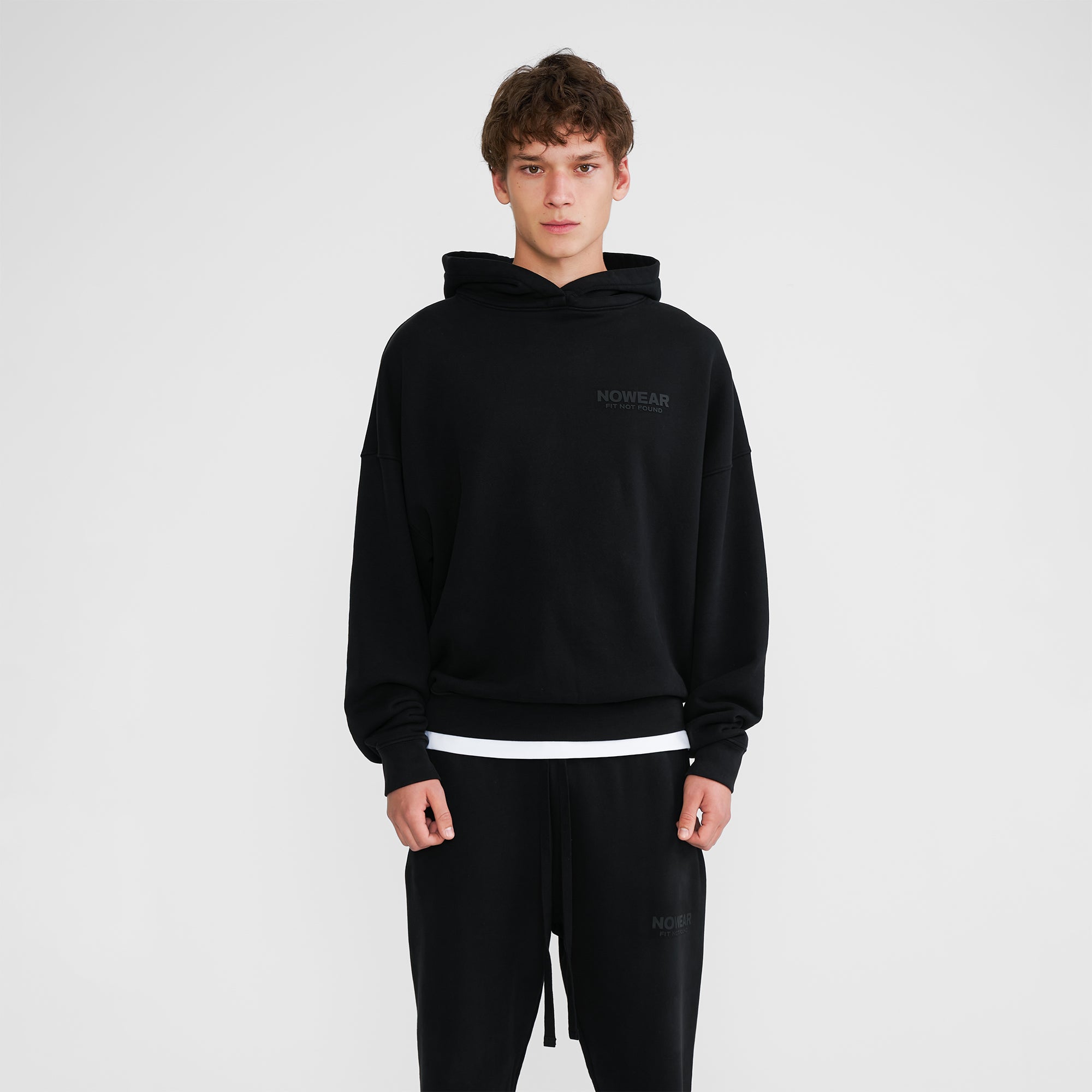 'Fit Not Found' Hoodie - Jet Black