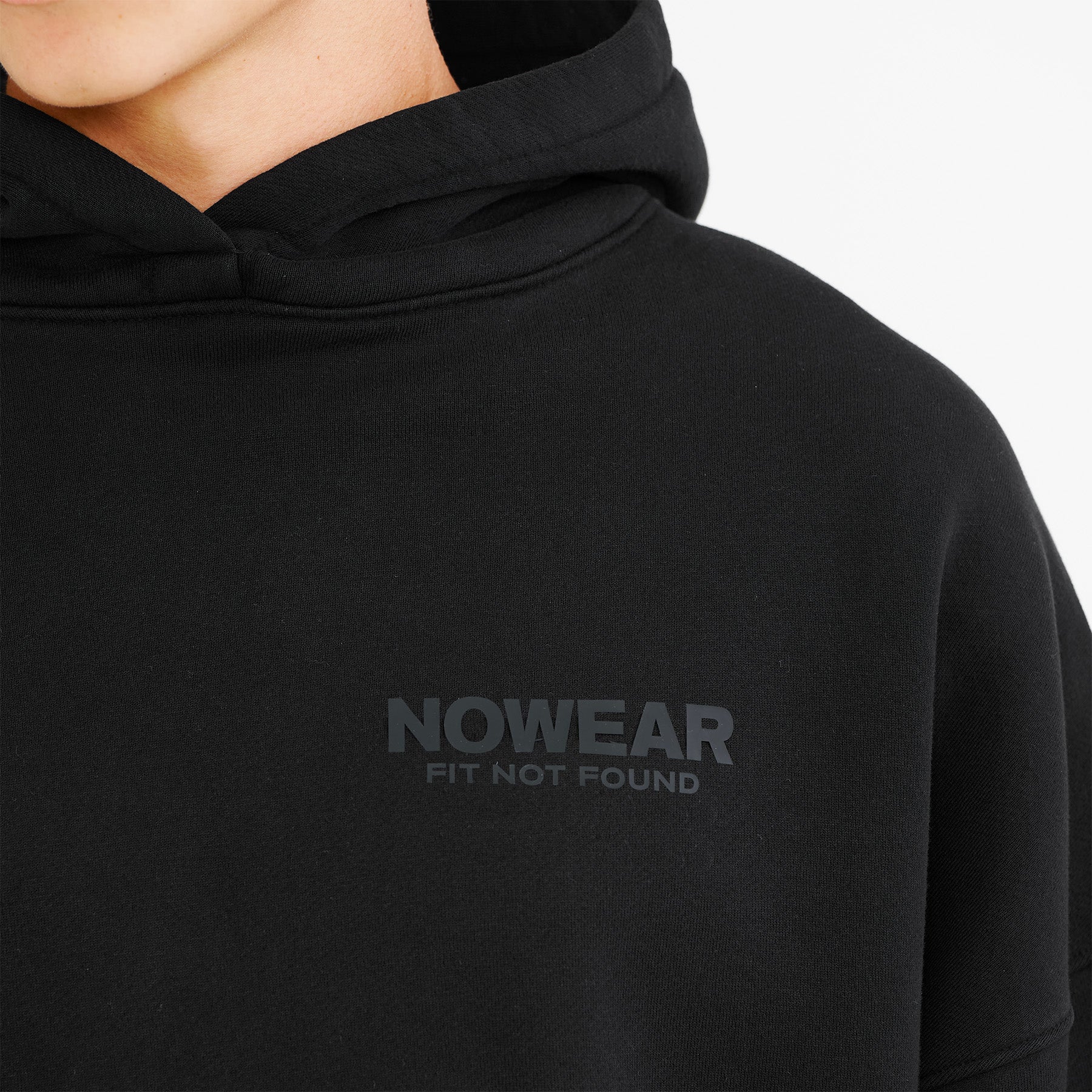 'Fit Not Found' Hoodie - Jet Black