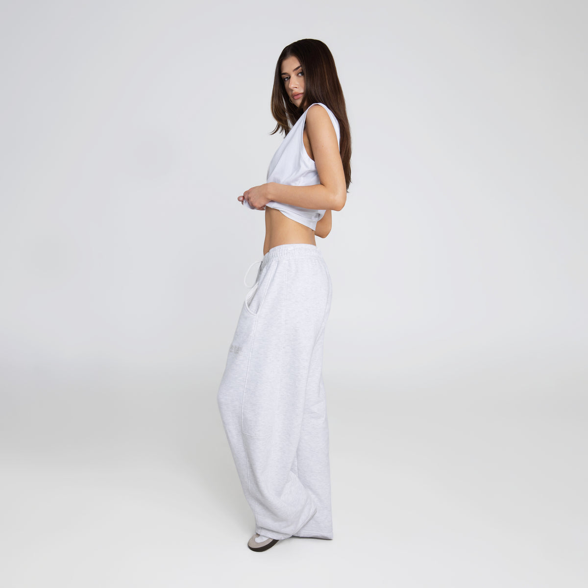 Barrel Pants - Heather Gray