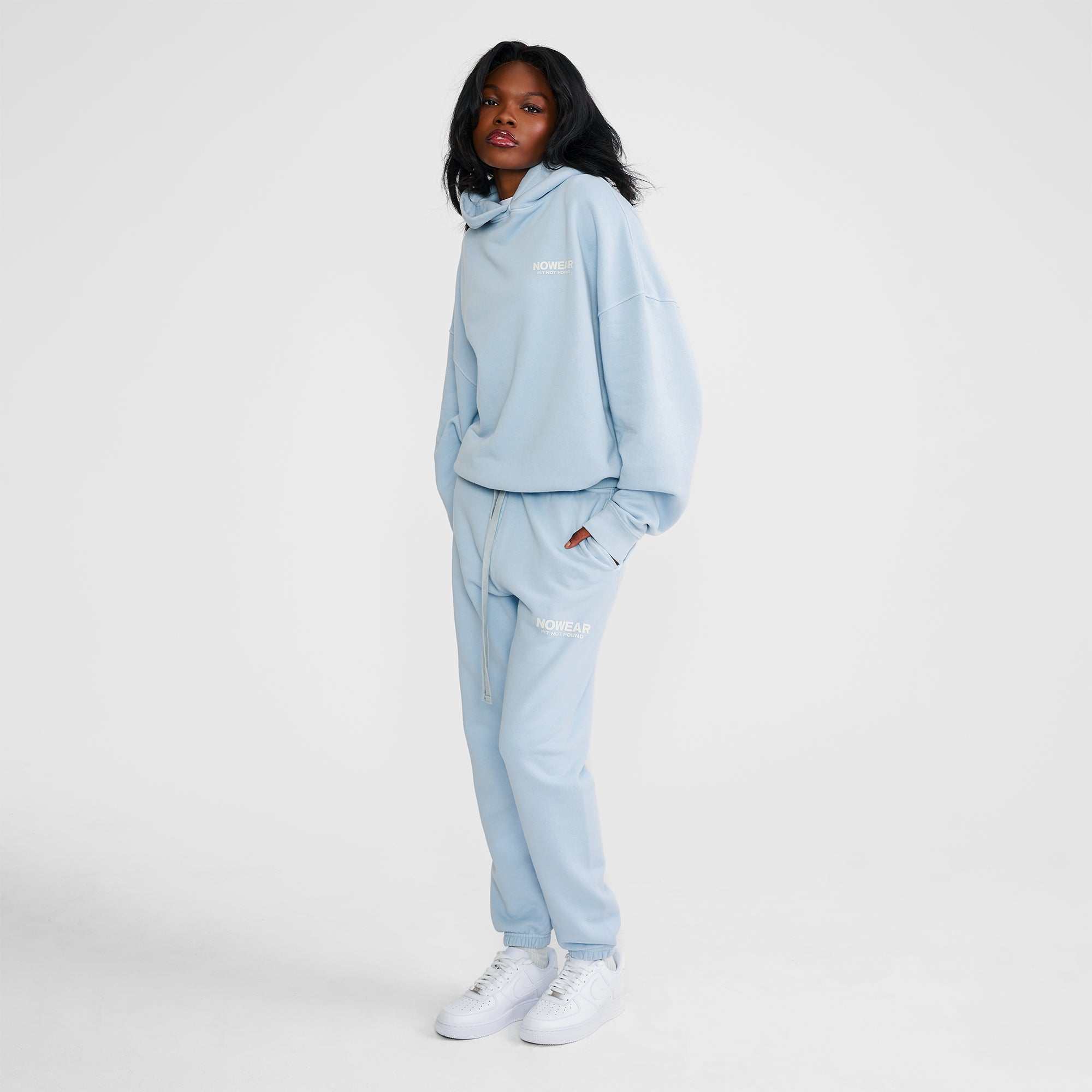 'Fit Not Found' Hoodie - Baby Blue