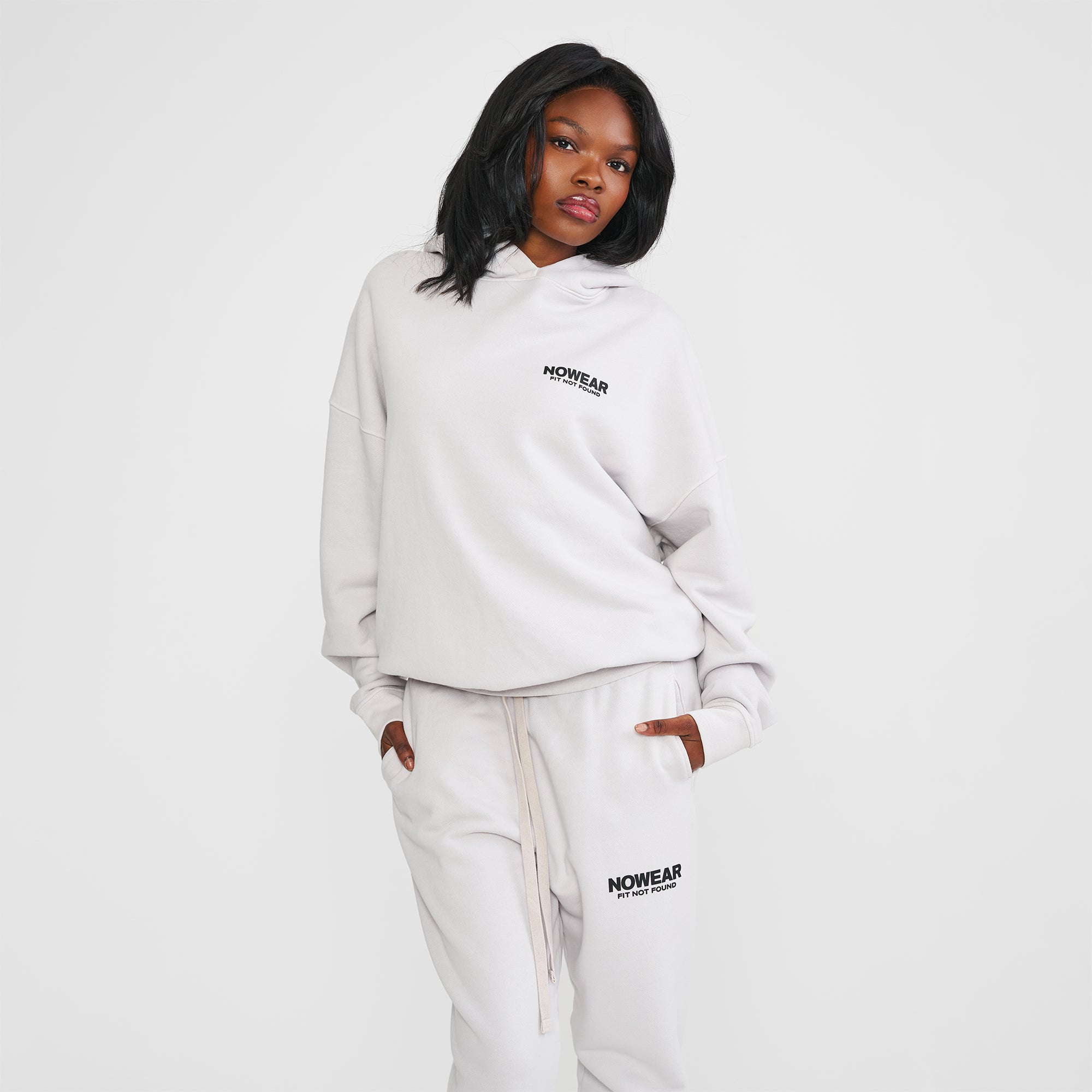 'Fit Not Found' Hoodie - Arctic Gray