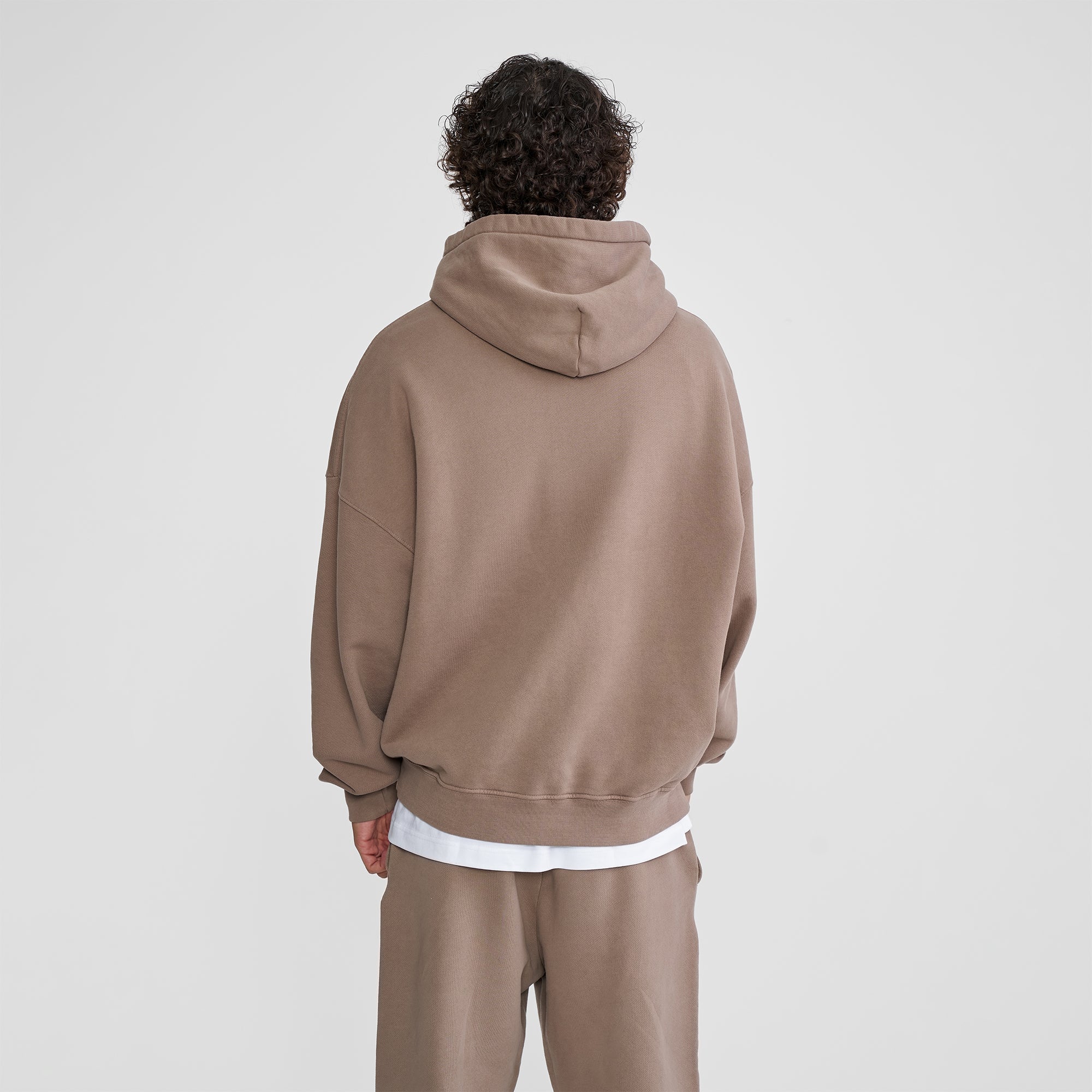 'Fit Not Found' Hoodie - Brown with Brown Logo