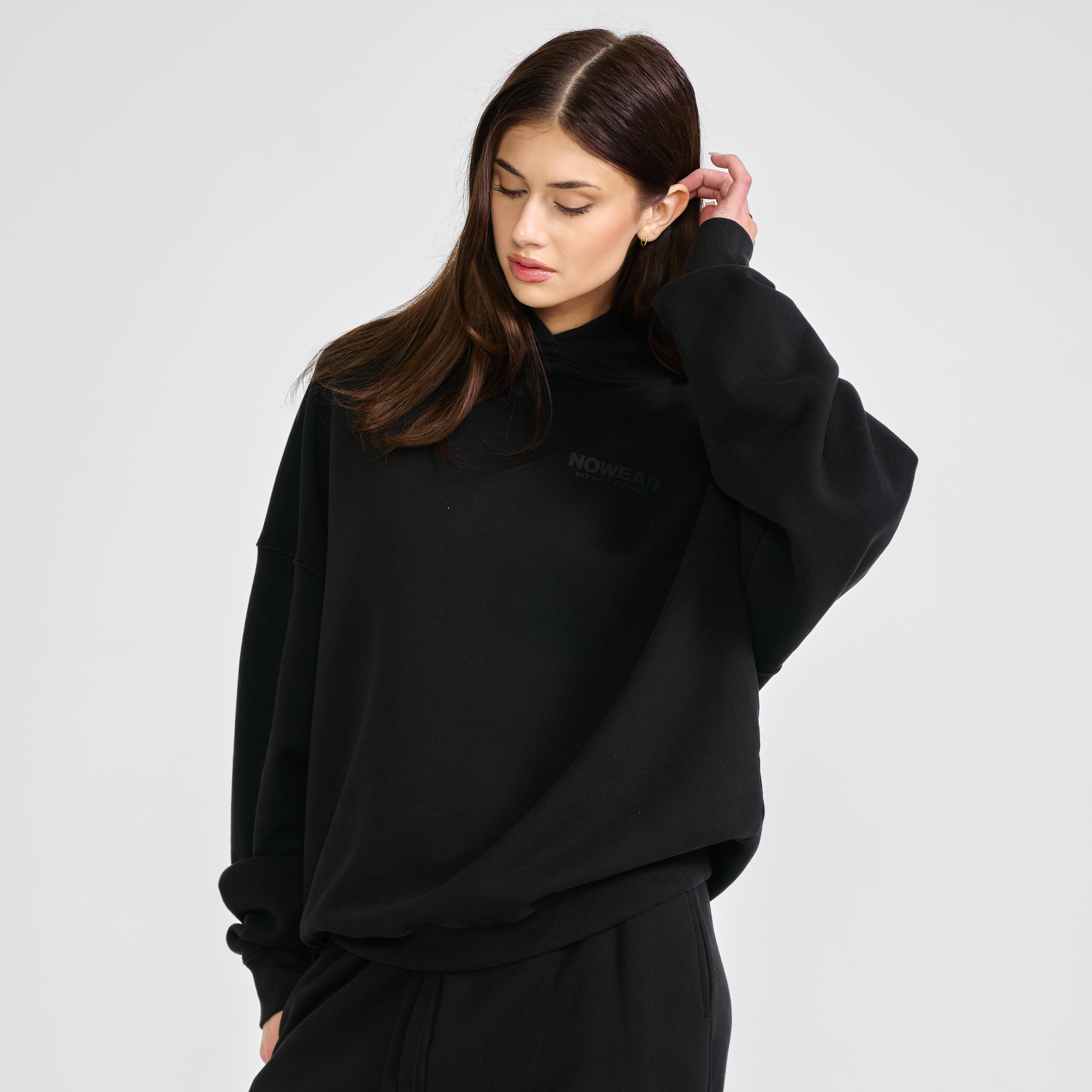 'Fit Not Found' Hoodie - Jet Black