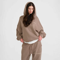 'Fit Not Found' Hoodie - Brown with Matte Cream Logo