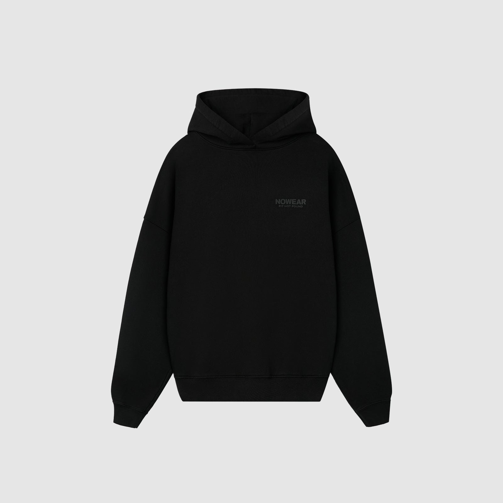 'Fit Not Found' Hoodie - Jet Black