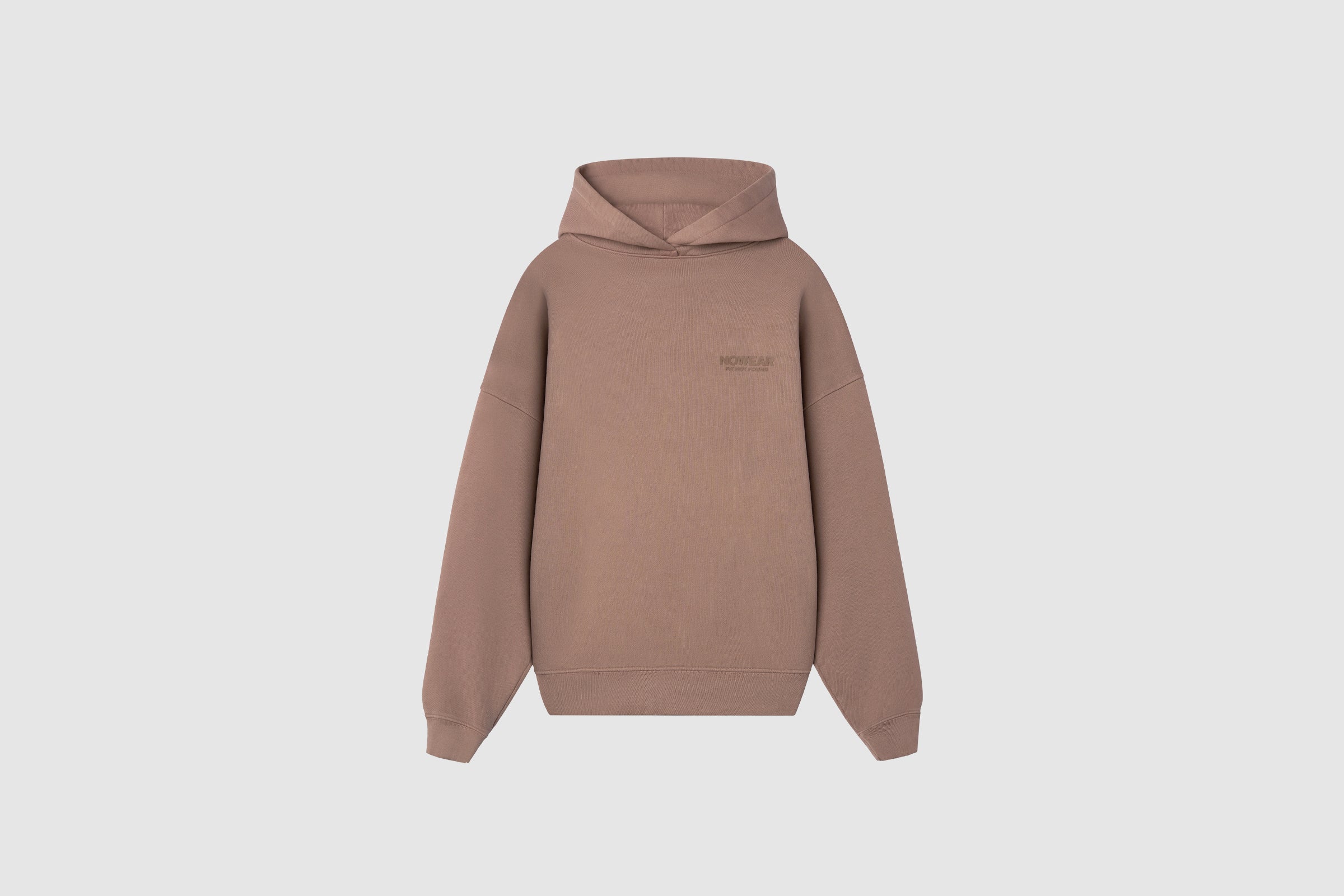 'Fit Not Found' Hoodie - Brown with Brown Logo